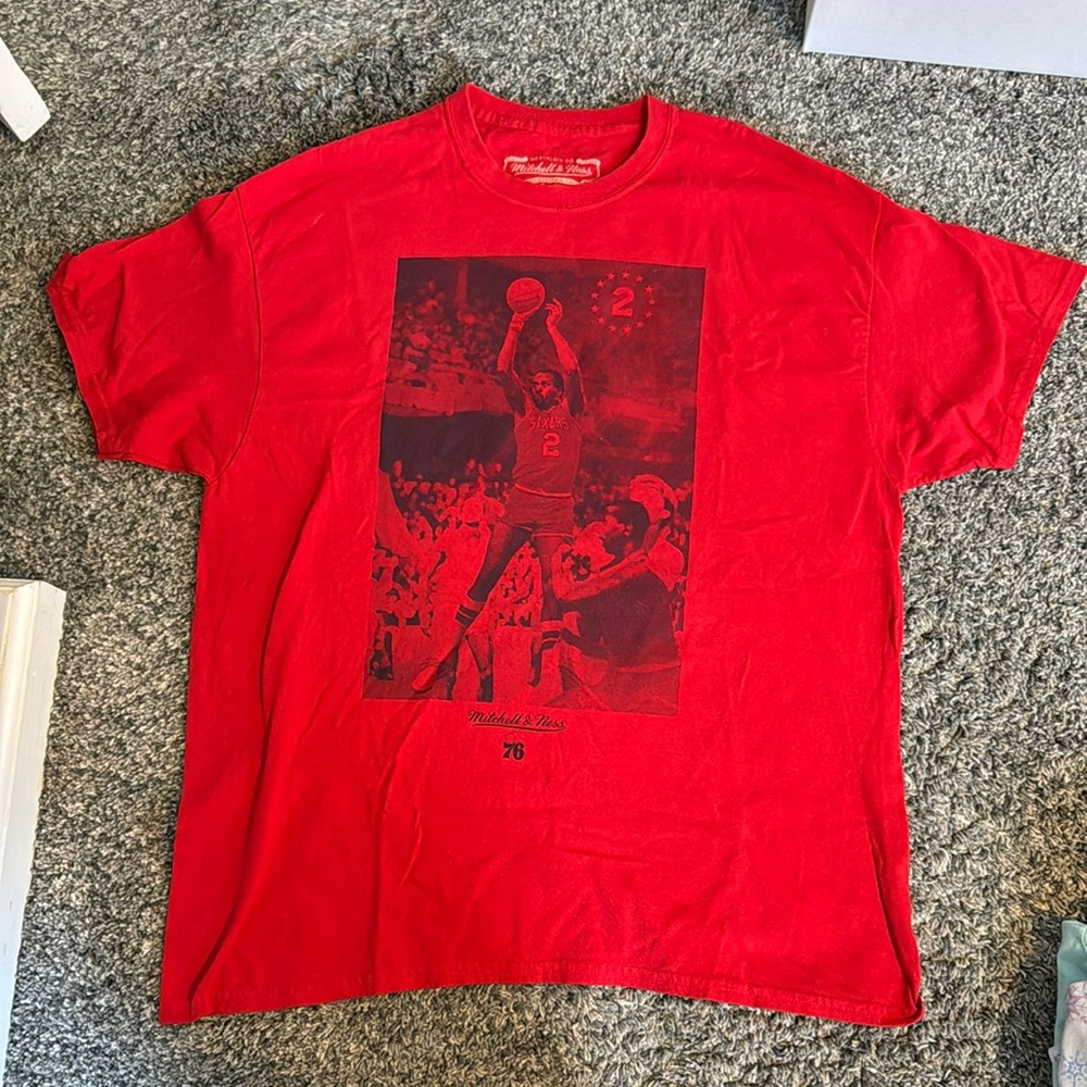 Mitchell and ness 76ers shirt